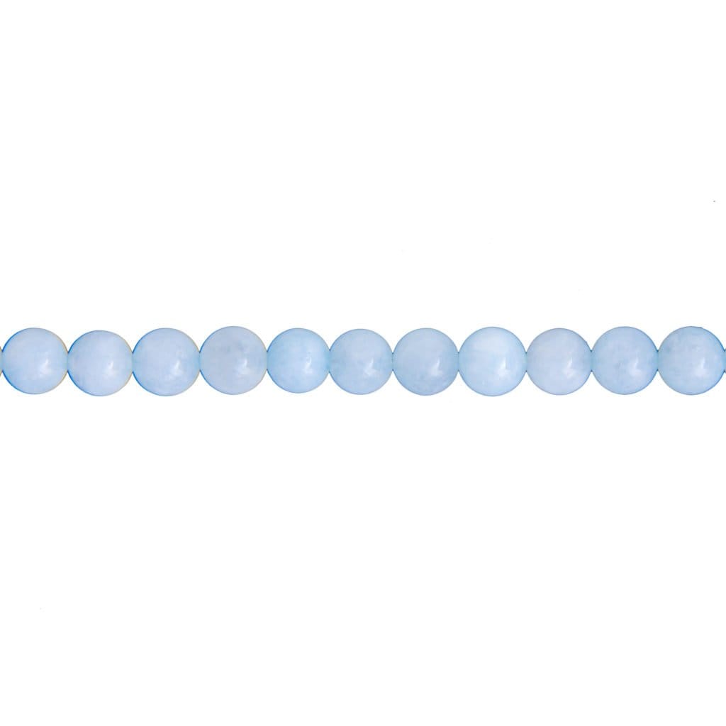 Fil Aigue marine – Pierres boules 6mm