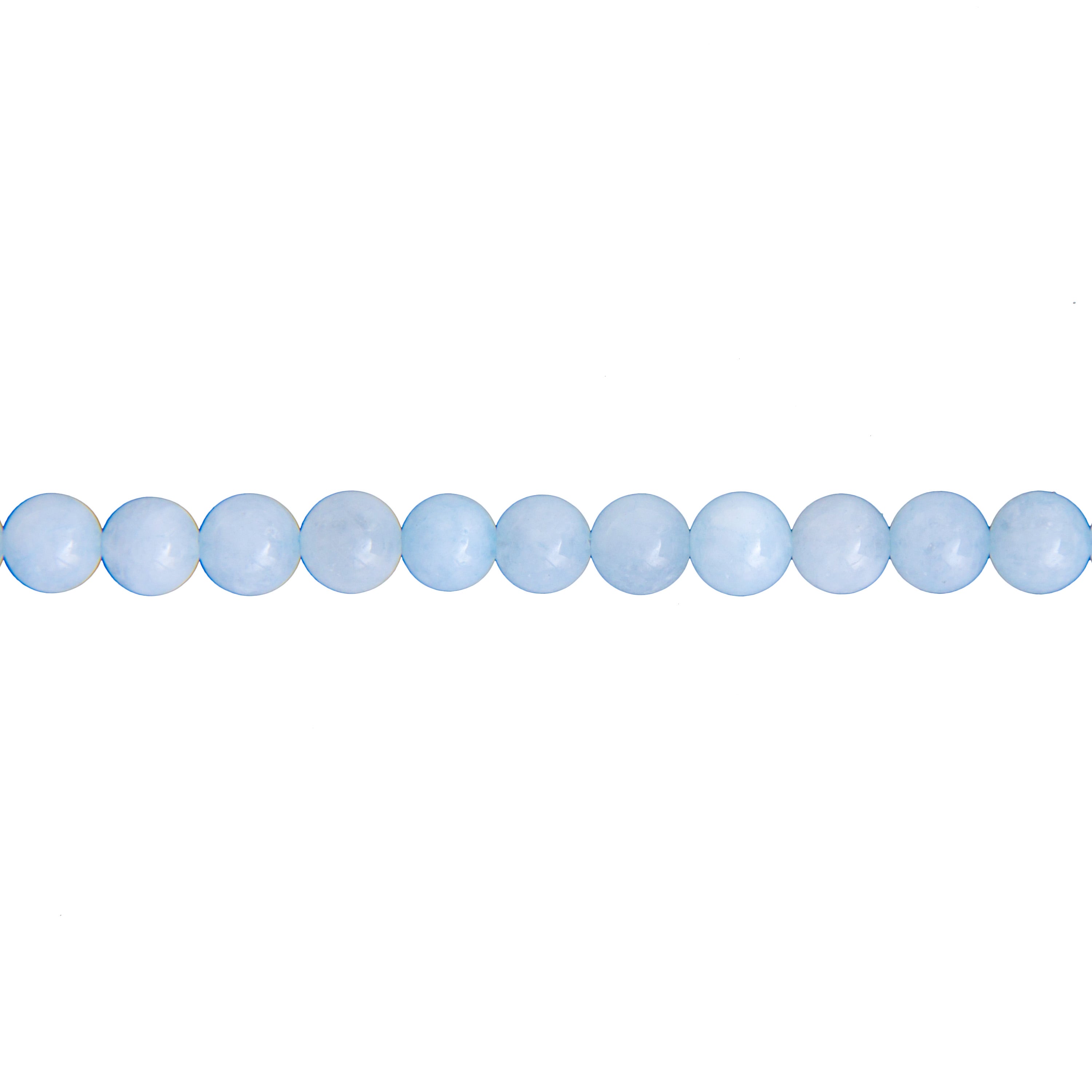 Hilo Aguamarina – Piedras bolas 6mm