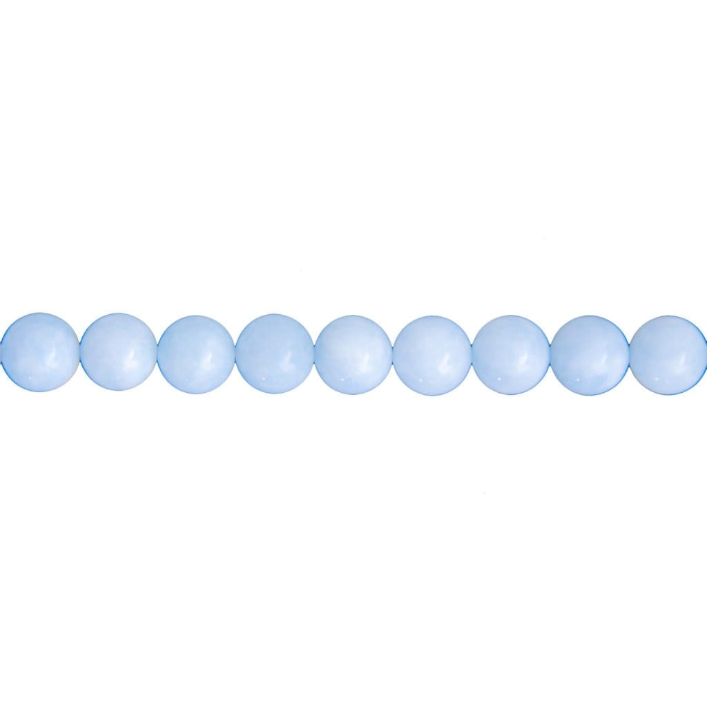 Fil Aigue marine – Pierres boules 10mm