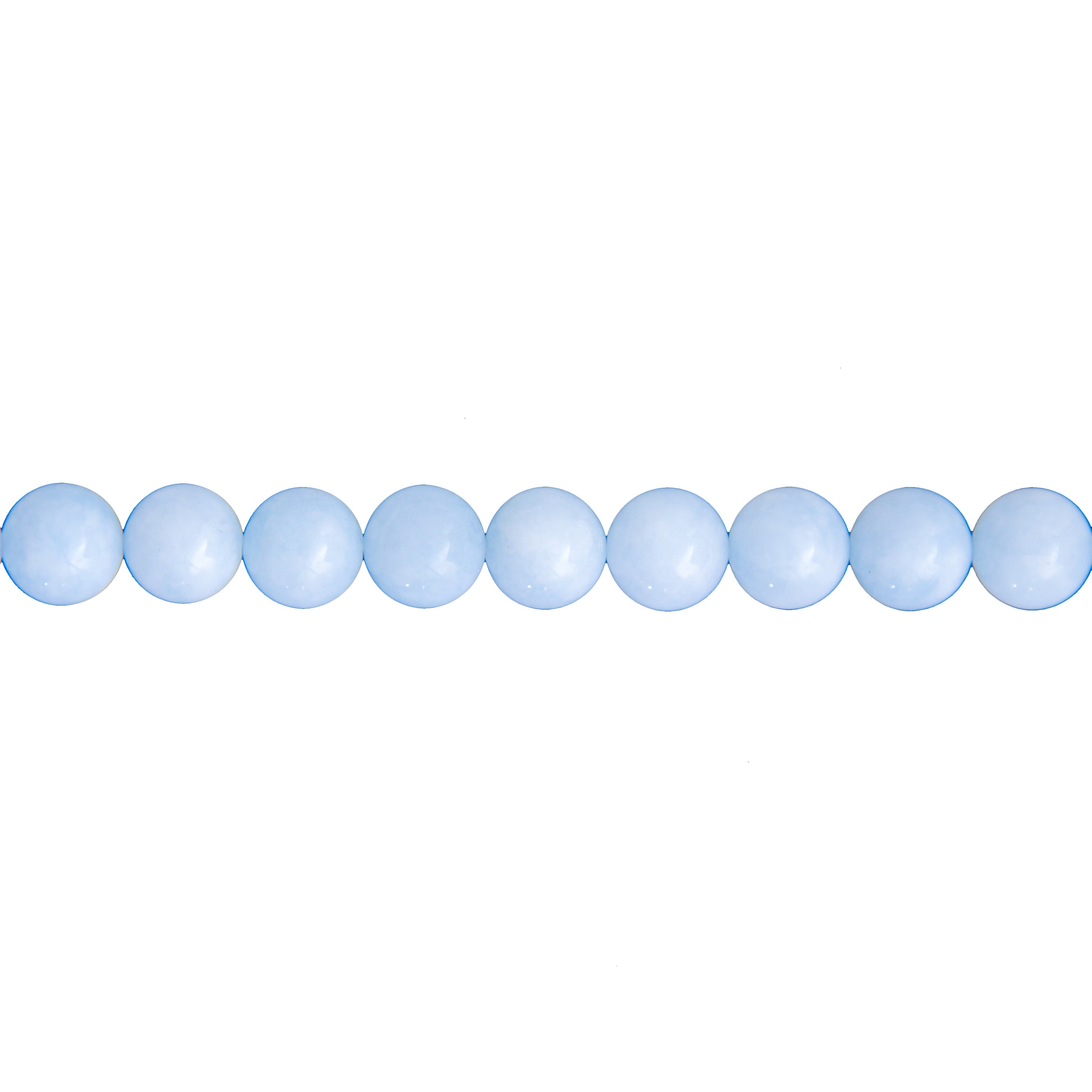 Hilo Aguamarina – Piedras bolas 10mm