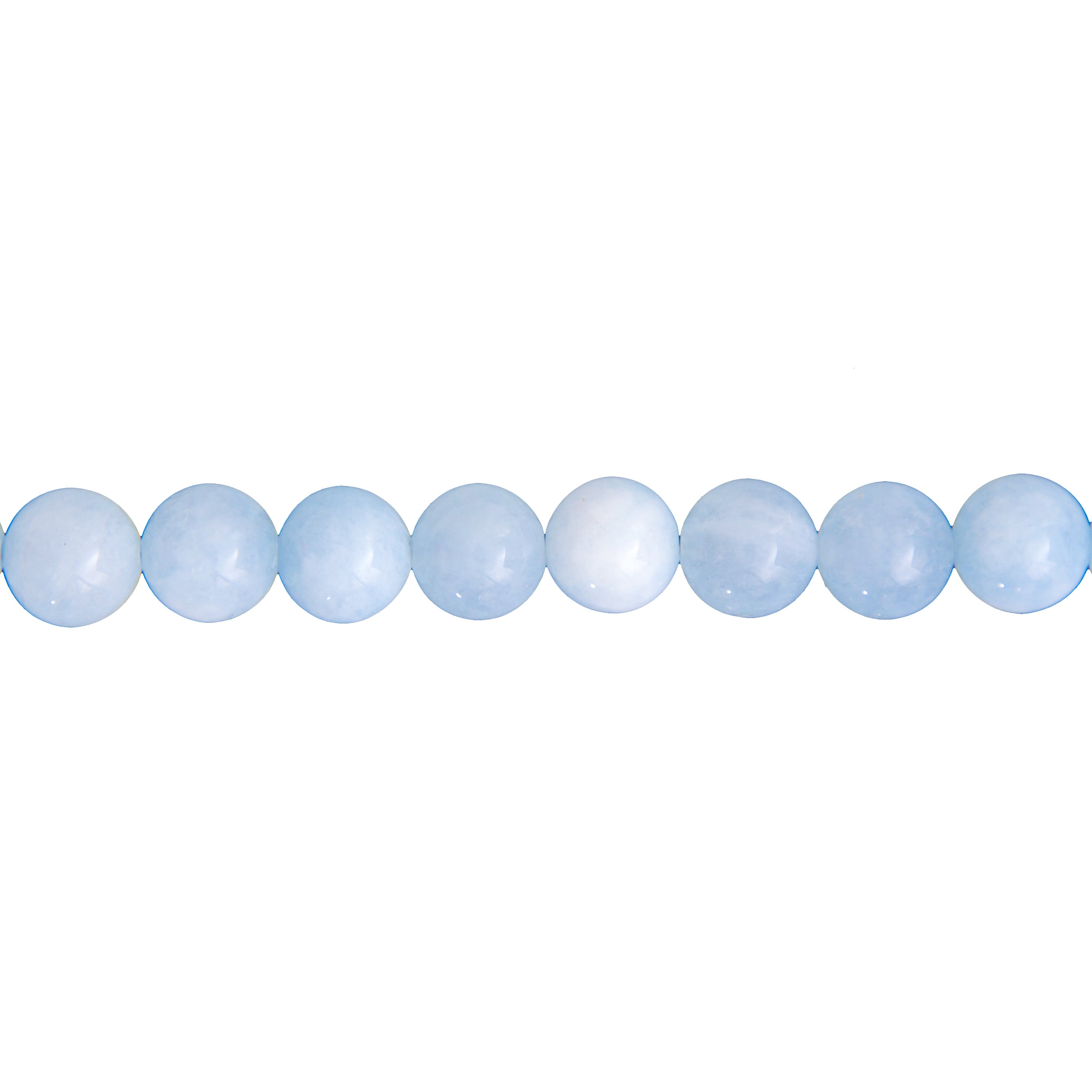 Hilo Aguamarina – Piedras bolas 12mm