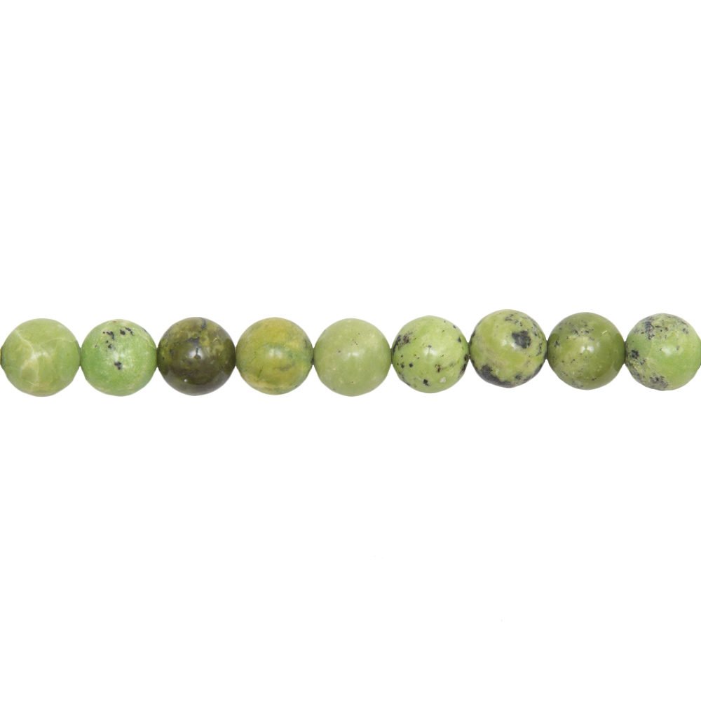 fil chrysoprase pierres boules 10mm