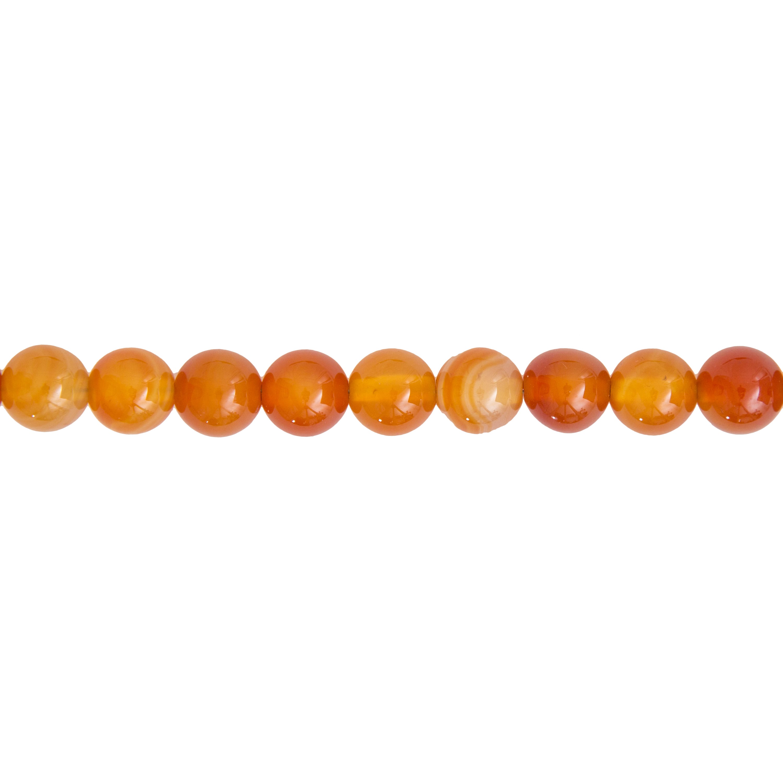 Hilo Cornalina – Piedras bolas 10mm