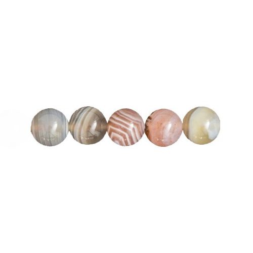 perles agate du botswana 12mm