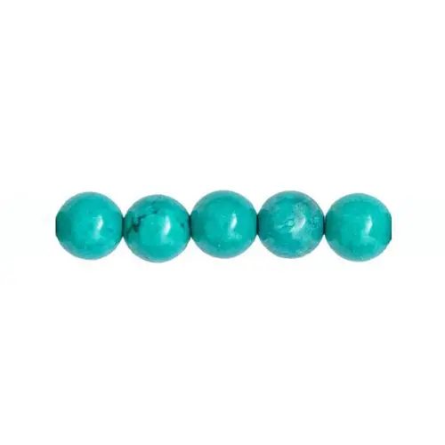 perles turquoise 12mm