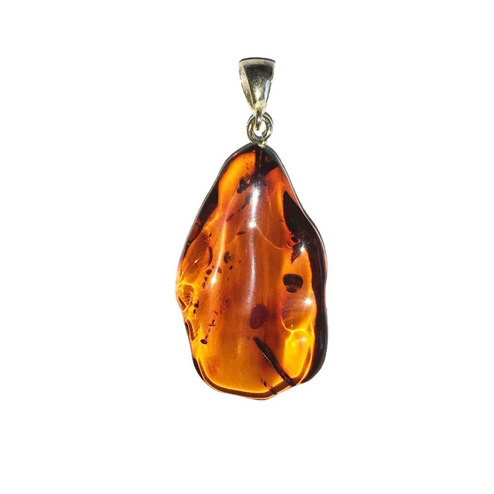 Pendentif Ambre baltique - Pierre brute