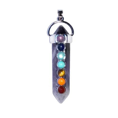 pendentif améthyste 7 chakras