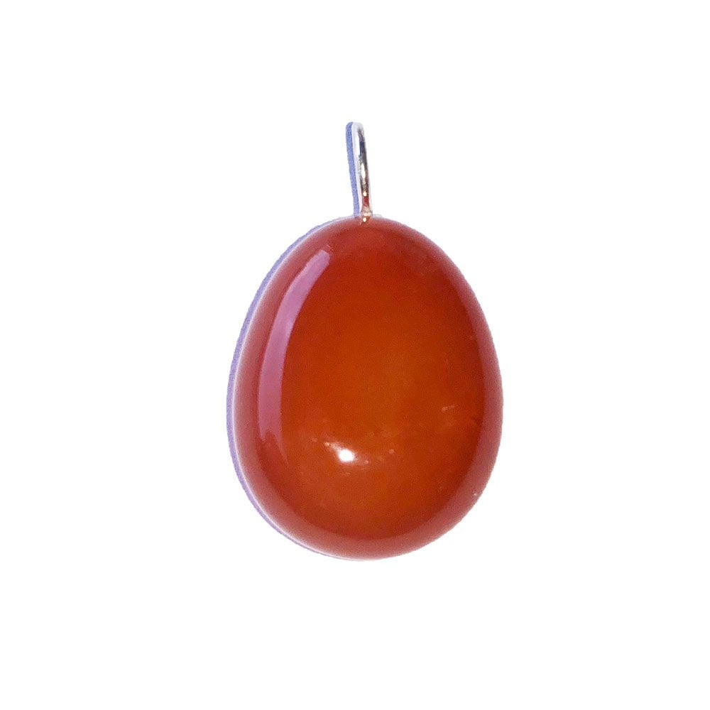 pendentif cornaline pierre roulée