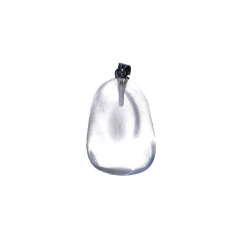 colgante cristal de roca piedra rodada