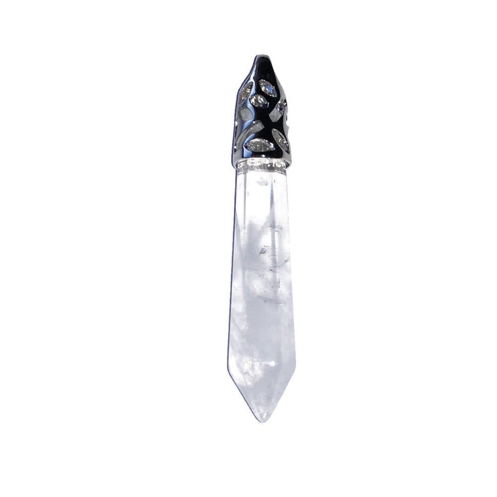 pendentif cristal de roche pointe longue