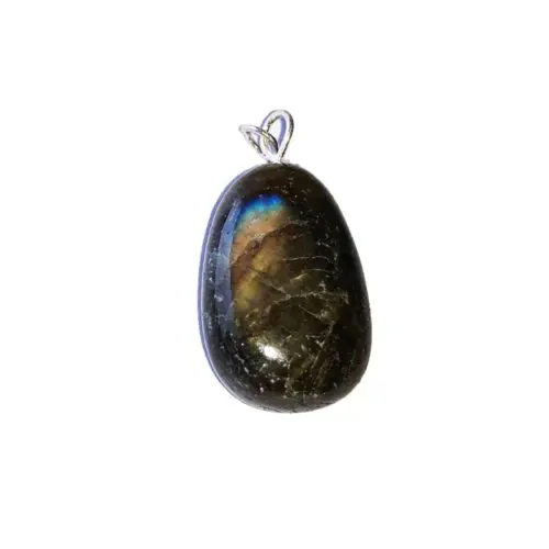 pendentif labradorite pierre roulée