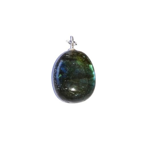 colgante labradorita piedra rodada