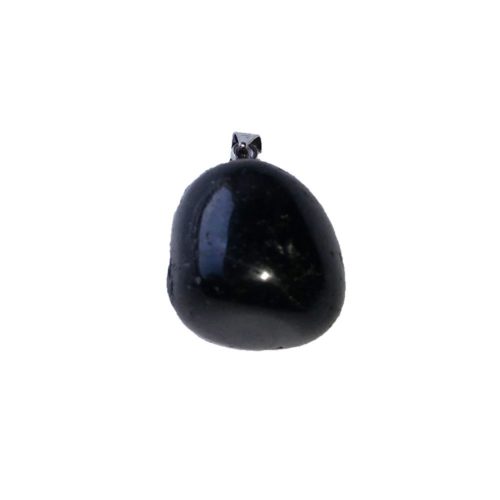 pendentif tourmaline noire pierre roulée