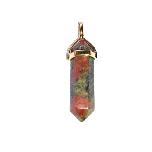pendentif unakite pointe