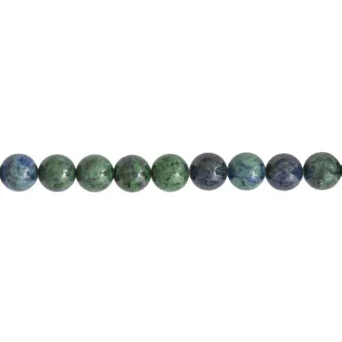fil chrysocolle pierres boules 10mm