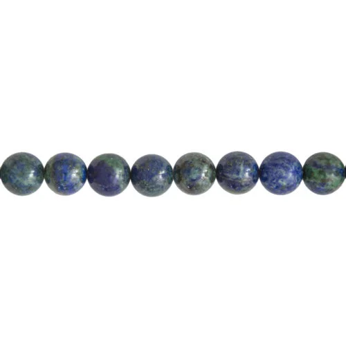 fil chrysocolle pierres boules 12mm