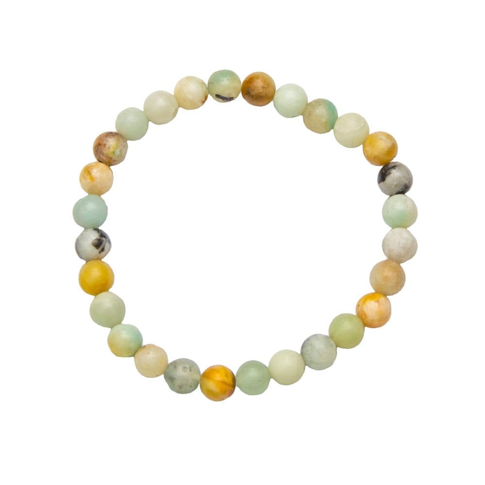 Pulsera Amazonita multicolor – Piedras bolas 6mm