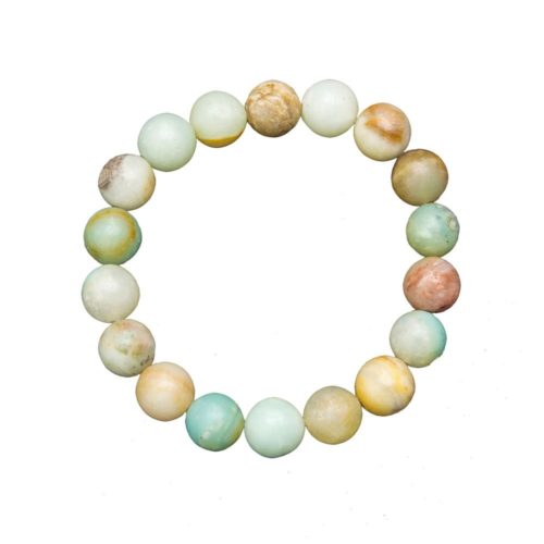 BRACELET AZURITE CHRYSOCOLLE PERLES 8MM LITHO-Reiki