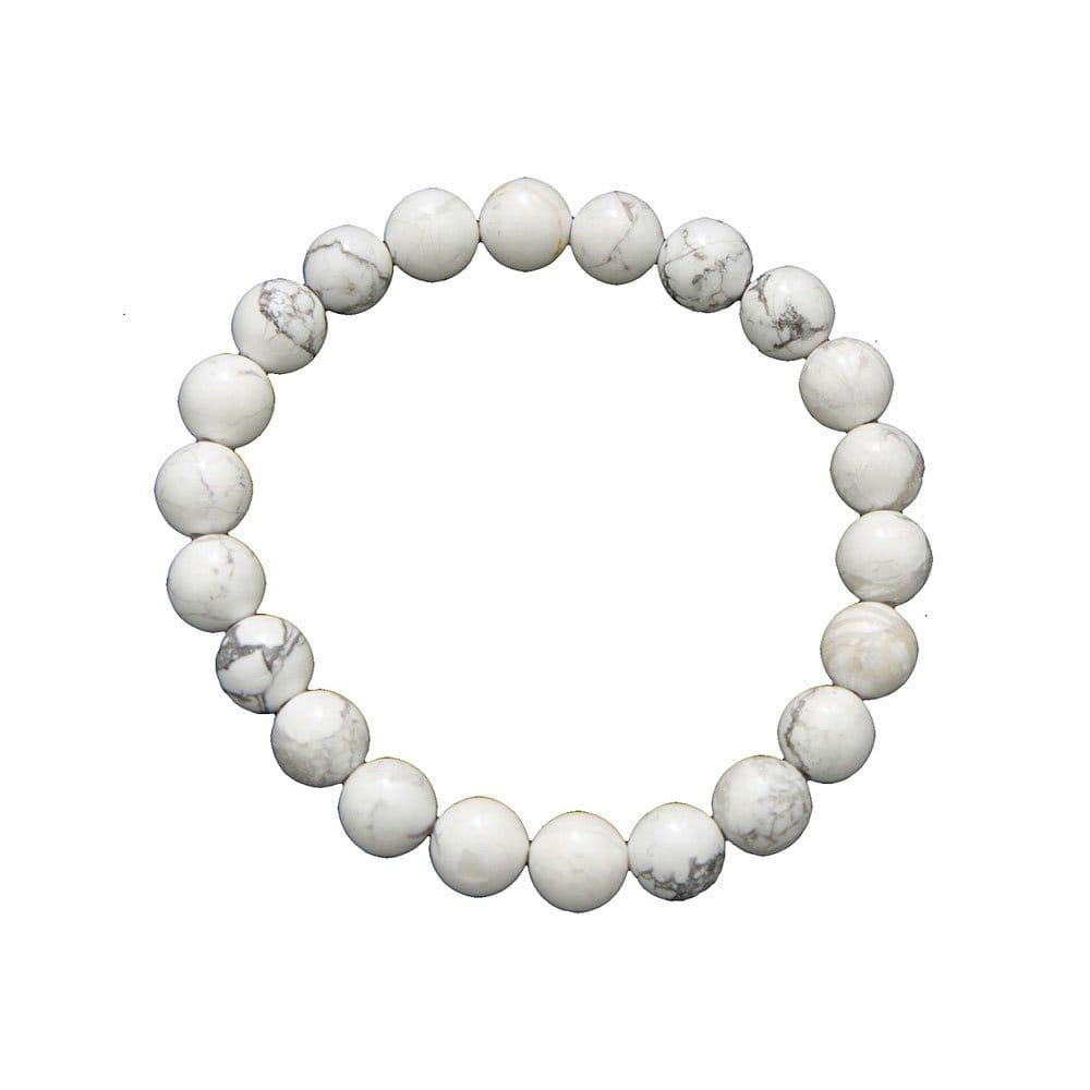 Pulsera Howlita – Piedras bolas 8mm