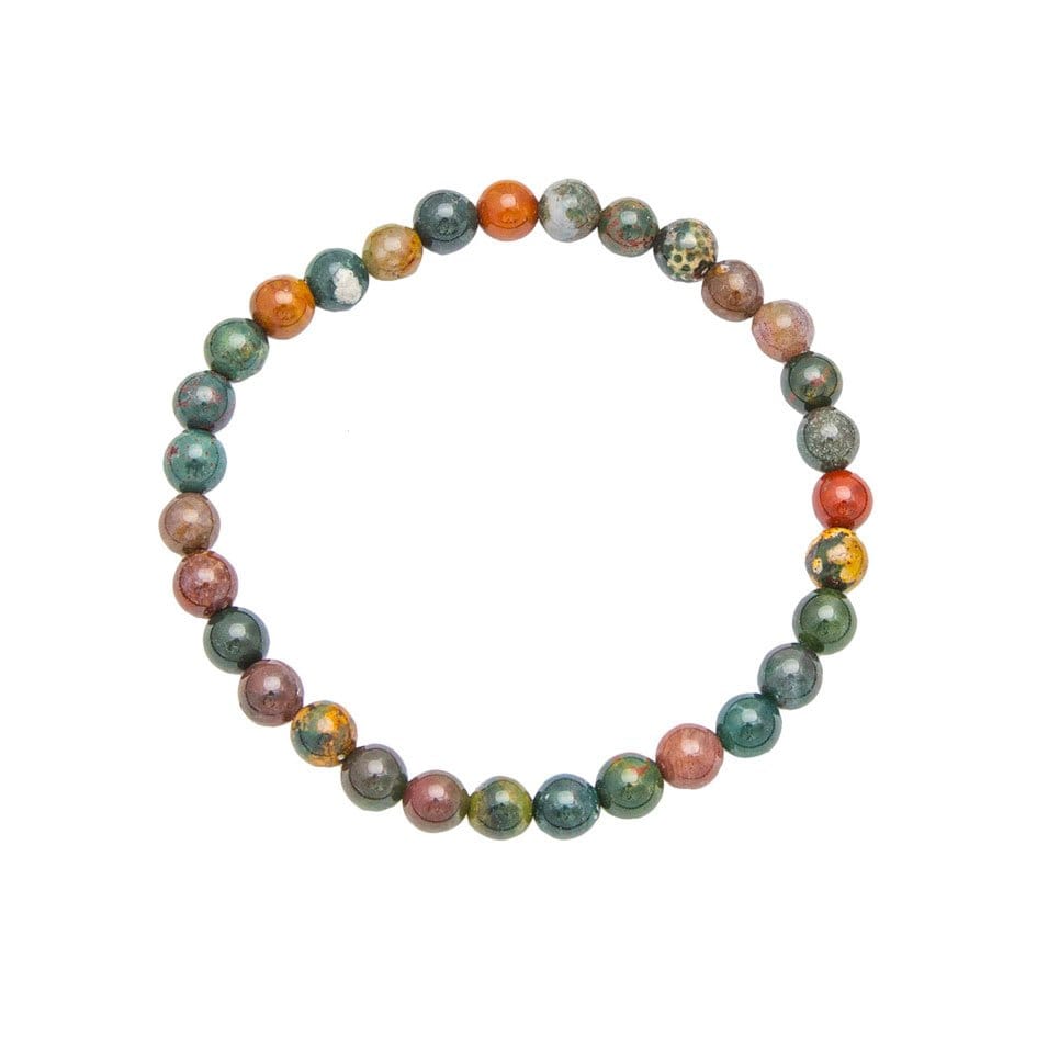 Pulsera Jaspe heliotropo – Piedras bolas 6mm