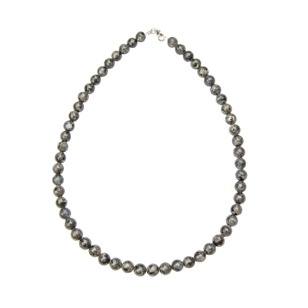 collier labradorite avec inclusions pierres boules 8mm