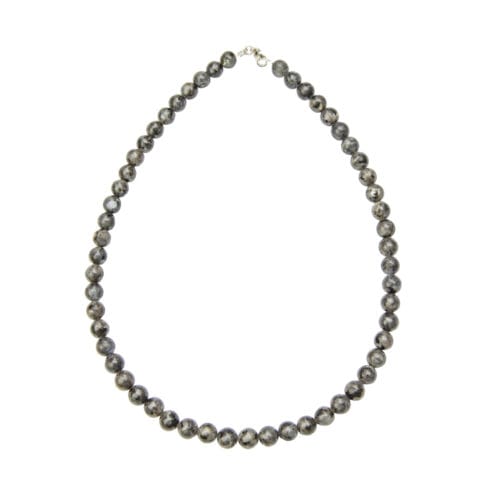 collier labradorite avec inclusions pierres boules 8mm