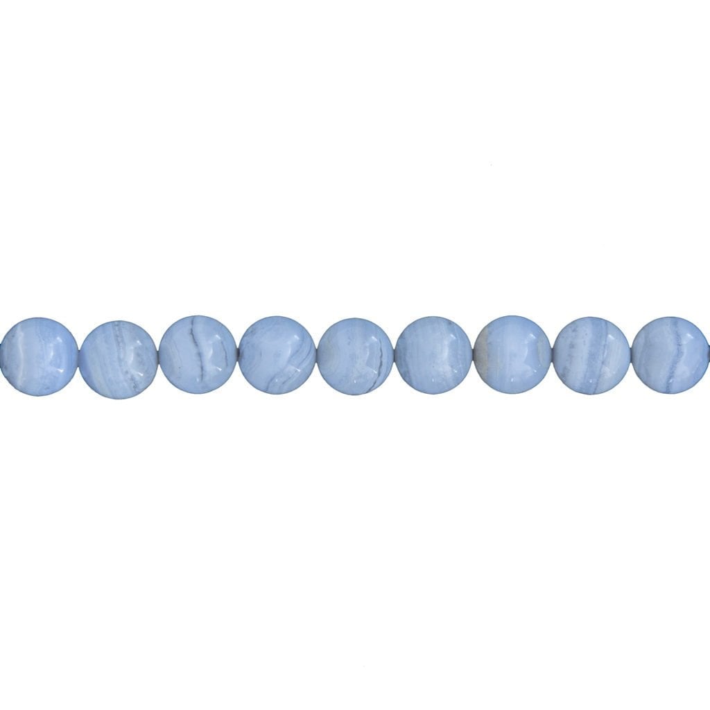 Fil Calcédoine – Pierres boules 10mm