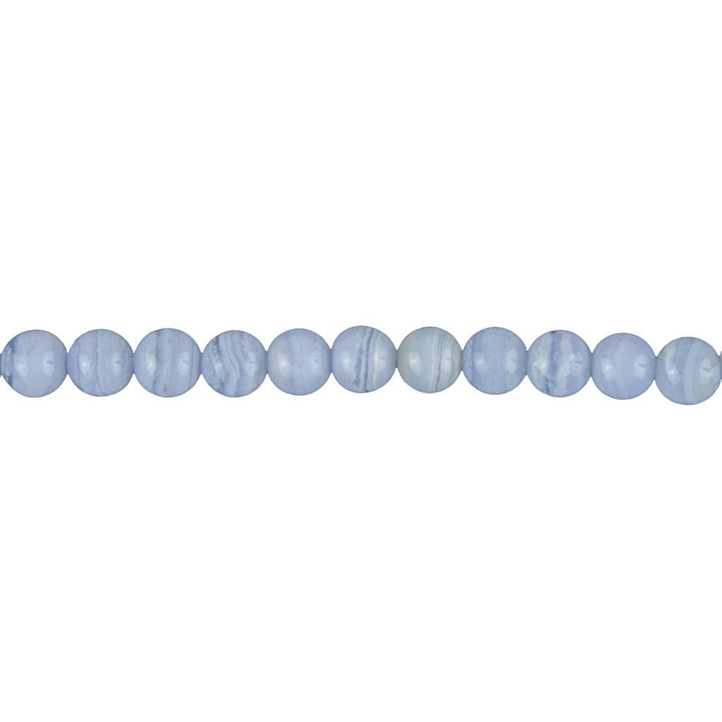 Fil Calcédoine – Pierres boules 6mm