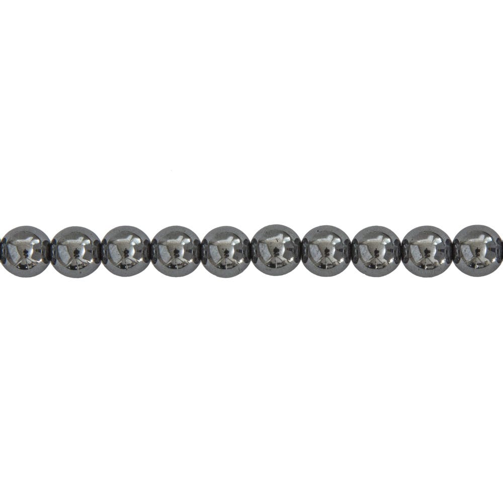 fil hématite pierres boules 8mm