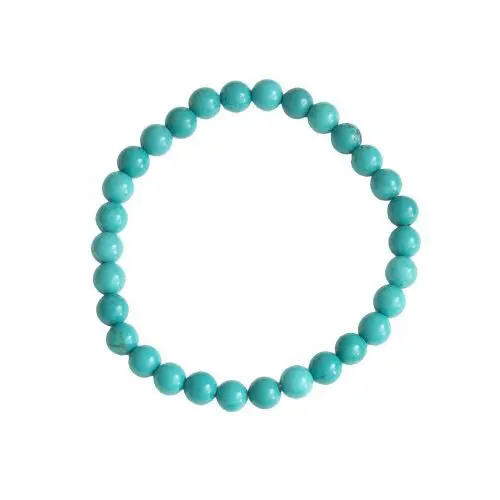 bracelet turquoise pierres boules 6mm