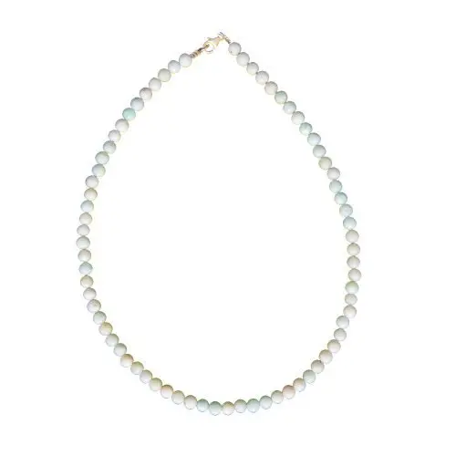 collier amazonite pierres boules 6mm