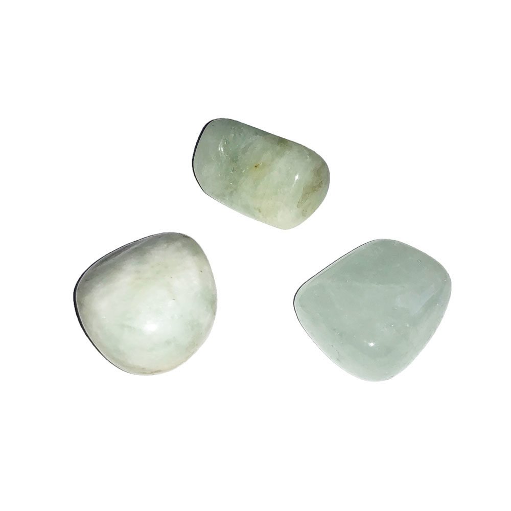 piedra rodada aguamarina