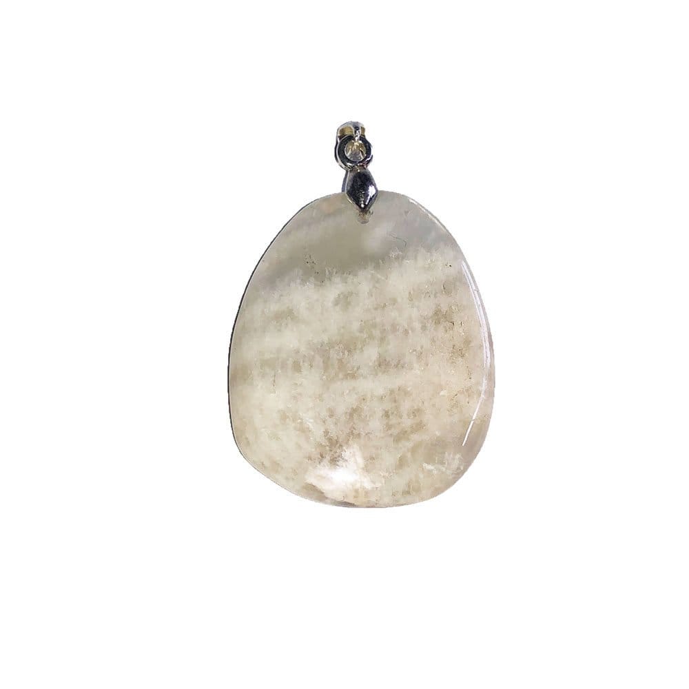 colgante piedra de luna piedra plana