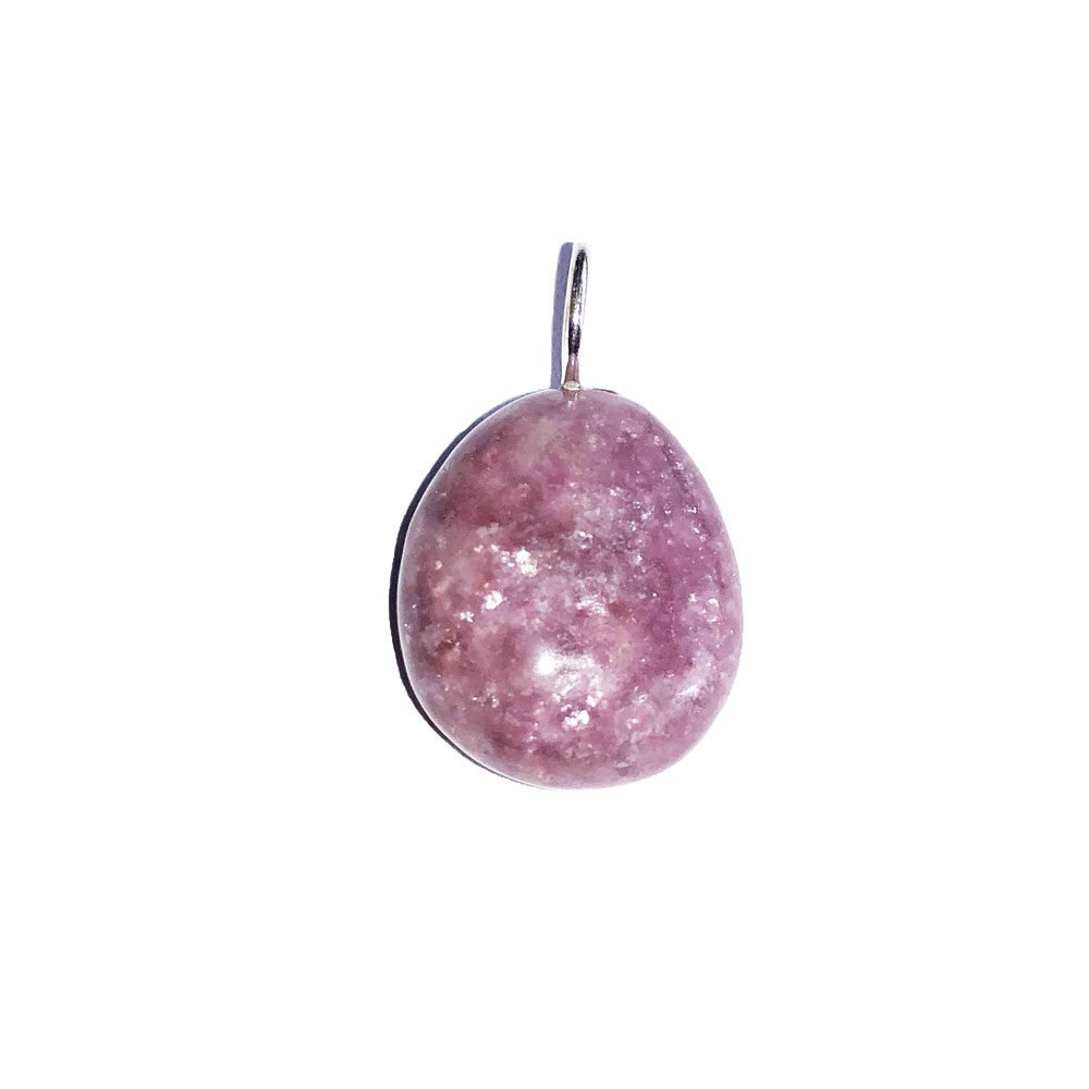colgante turmalina rosa piedra rodada