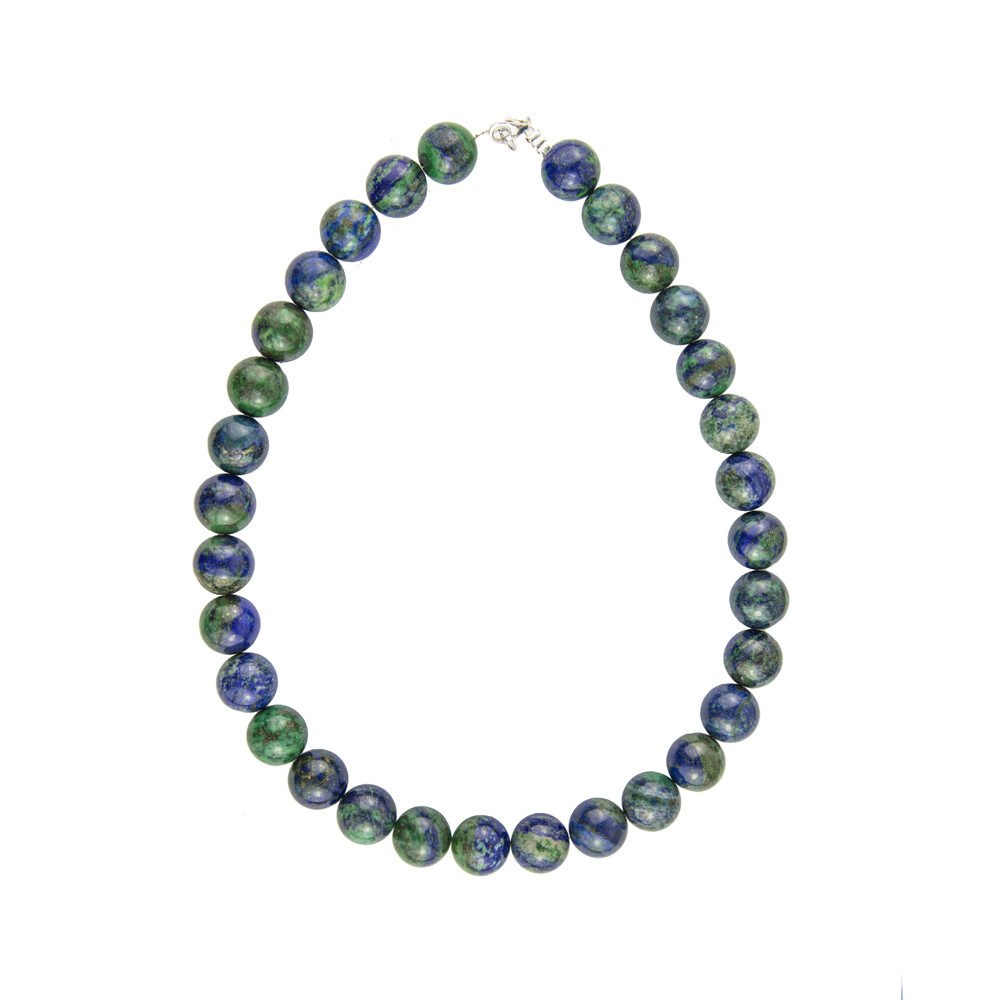 collar crisocola piedras bolas 14mm
