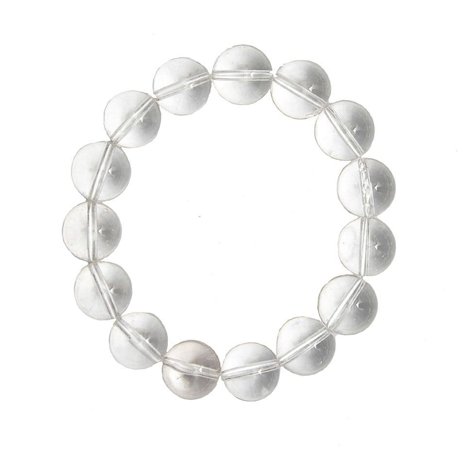 Pulsera Cristal de roca – Piedras bolas 12mm