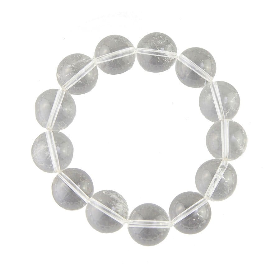 Pulsera Cristal de roca – Piedras bolas 14mm