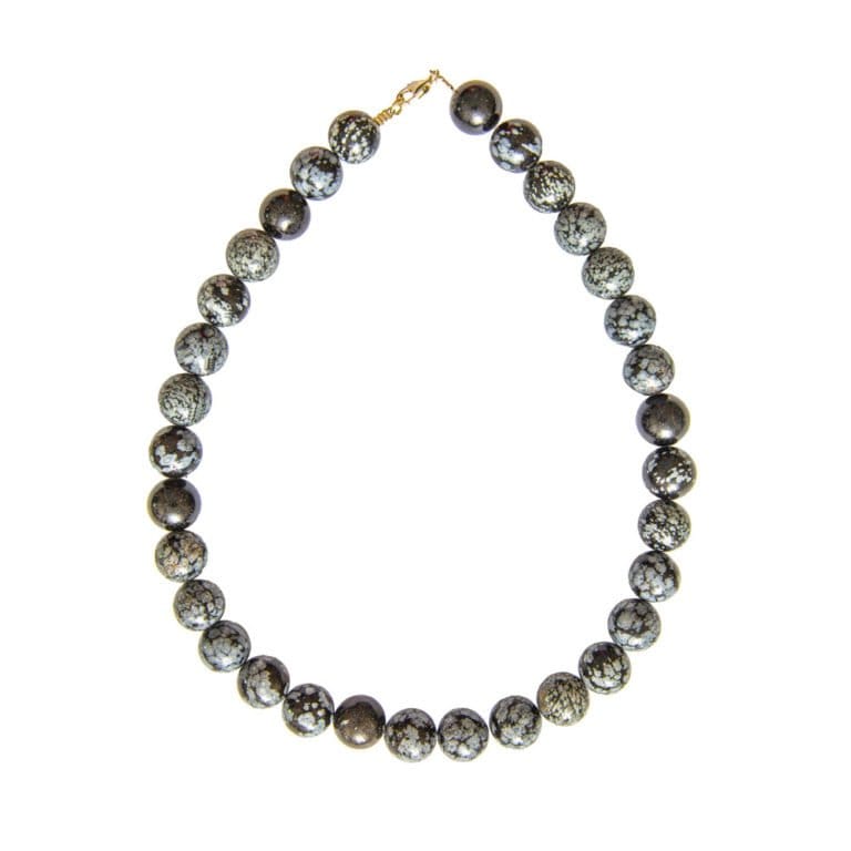Collier Obsidienne Neige 