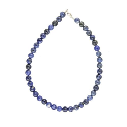 collier sodalite peirres boules 10mm