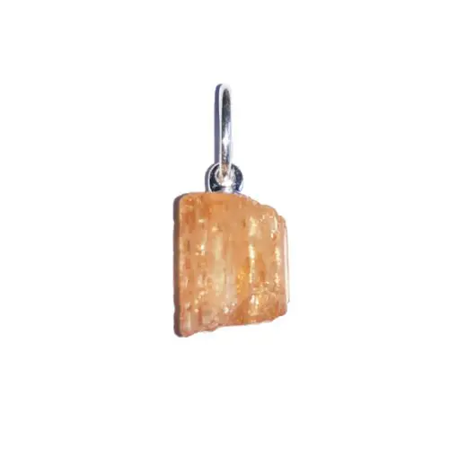 colgante topacio imperial piedra bruta