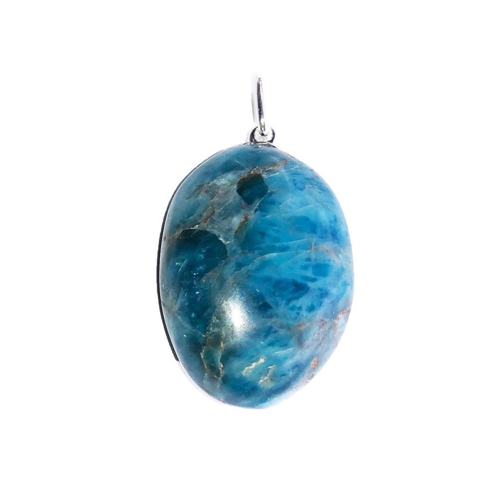 colgante apatita azul piedra rodada