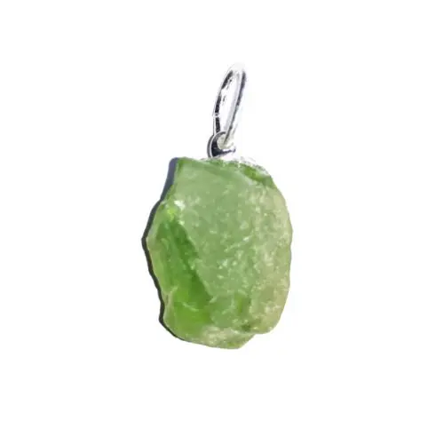 colgante peridoto piedra bruta