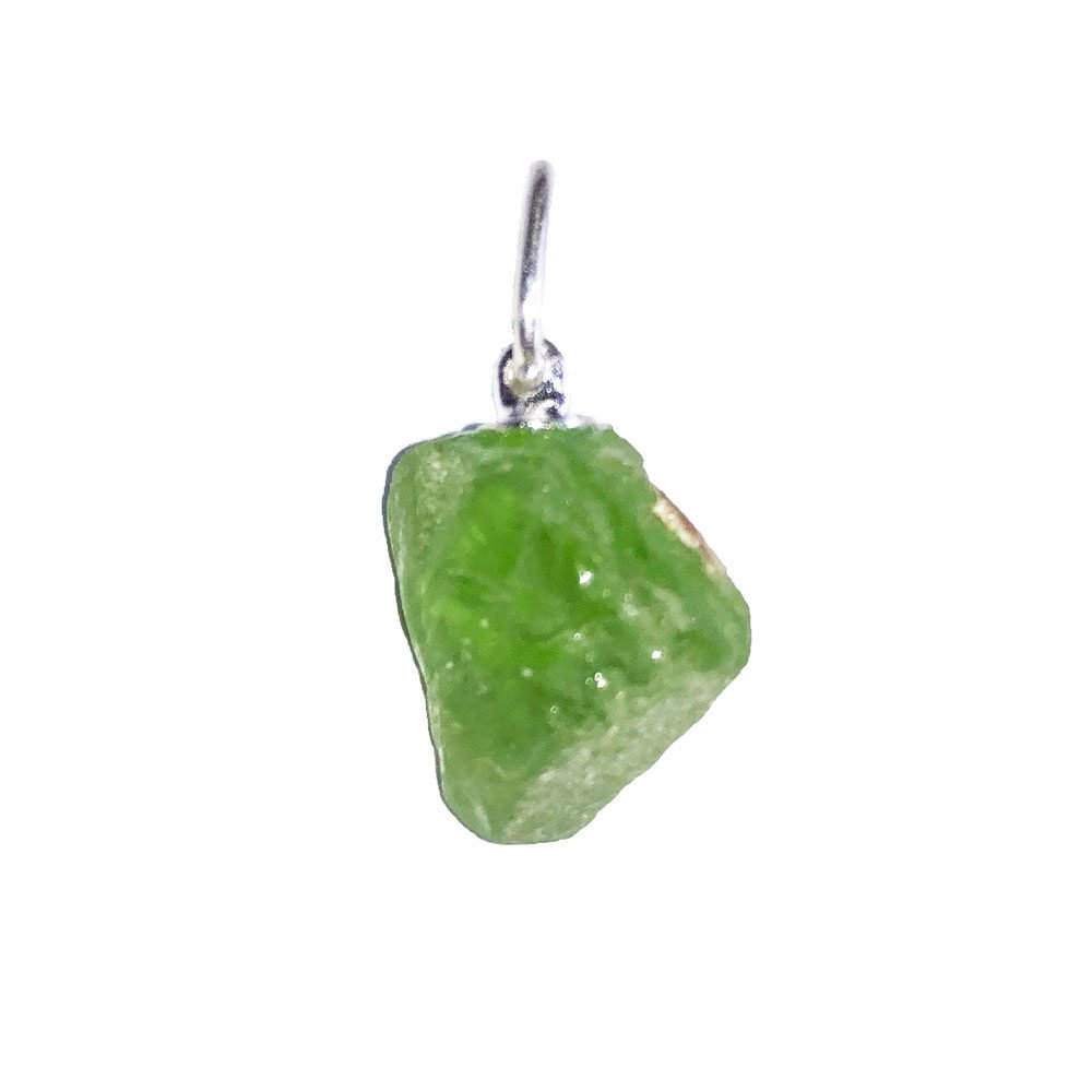 colgante peridoto piedra bruta