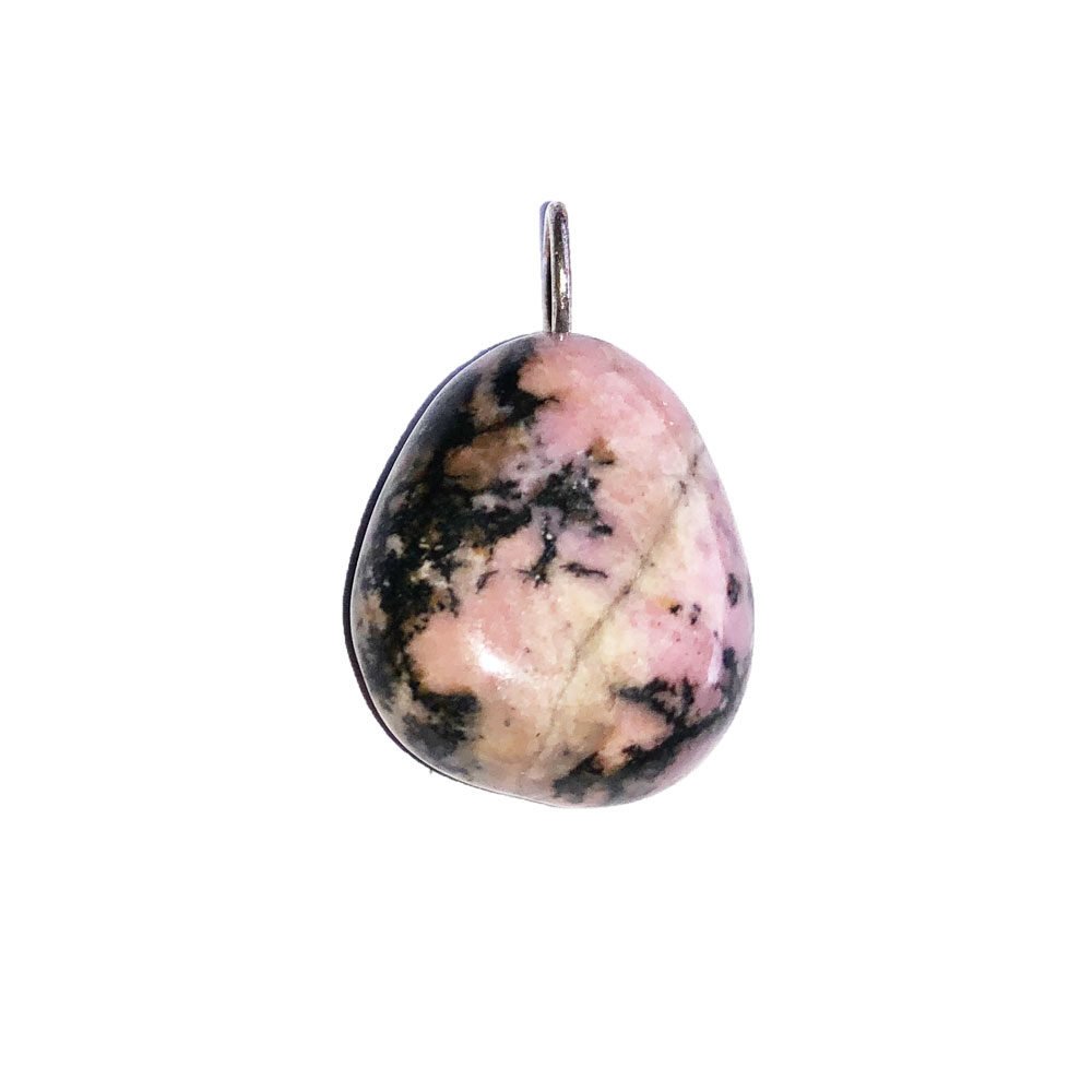 pendentif rhodonite pierre roulée