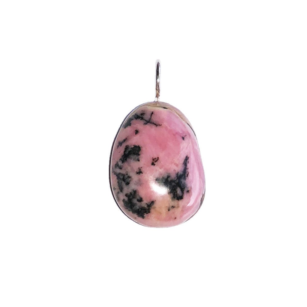 pendentif rhodonite pierre roulée