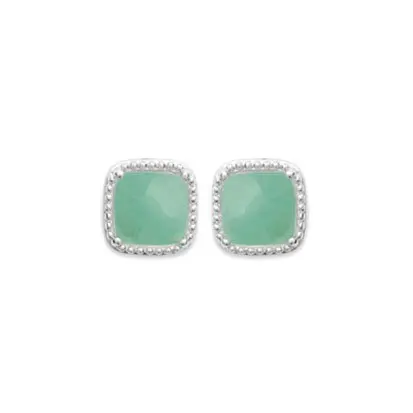 boucle d'oreilles aventurine argent 925