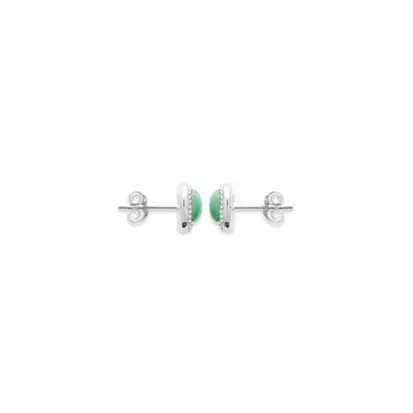 boucle d'oreilles aventurine argent 925