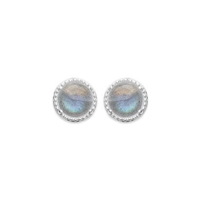 Boucles D'oreilles Cœur Lithothérapie - Aventurine Verte - Acier Chirurgical