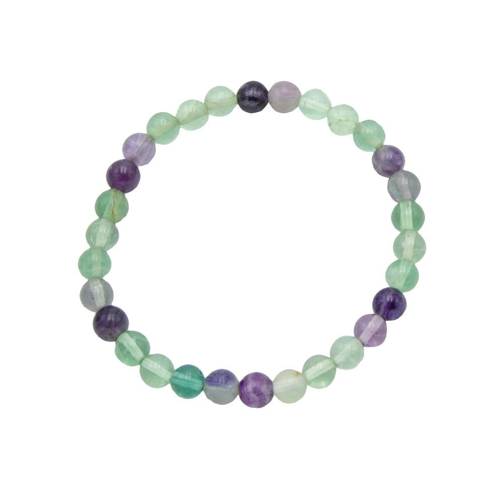 Pulsera Fluorita multicolor – Piedras bolas 6mm