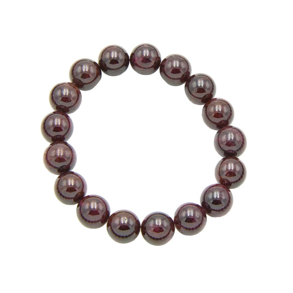 Pulsera Granate rojo – Piedras bolas 10mm